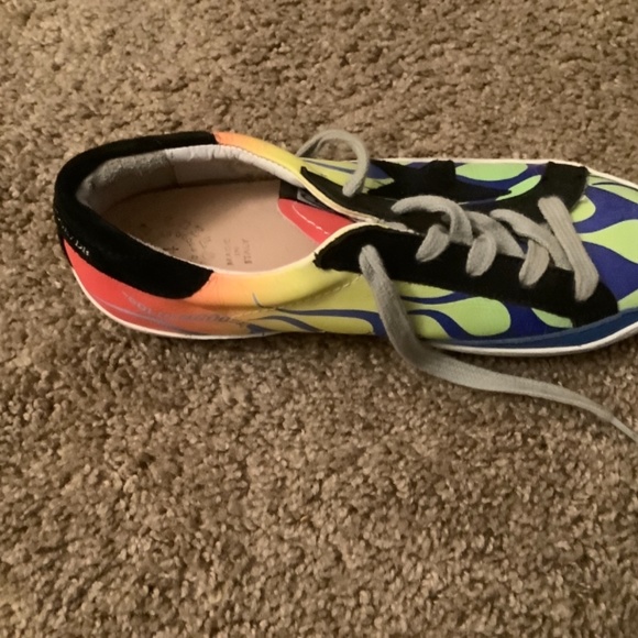 Golden Goose Kids Flame Trainers